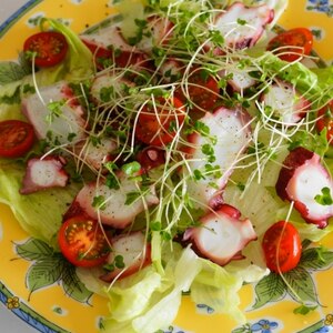 たこのカルパッチョです☆見て楽し♪食べて嬉しい１品